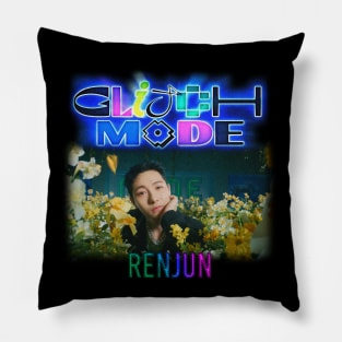 renjun from nct dream - glitch mode Pillow