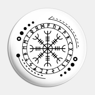 Helm of Awe - Aegishjalmur | Norse Pagan Symbol Pin