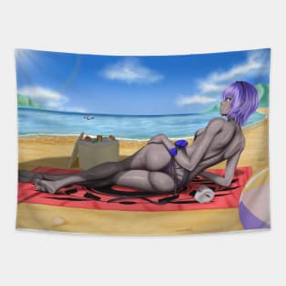 Hassan of Serenity Summer Wet Background Tapestry