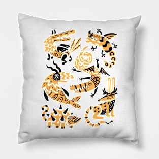 Yellow Alebrijes Pillow