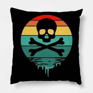 Cats and skull, skull and cat, Skull funny, Pillow