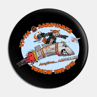 VF-114 Aardvarks Nose Art Variation Pin