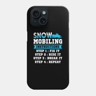 Snowmobiling Instructions - Snowmobile Phone Case