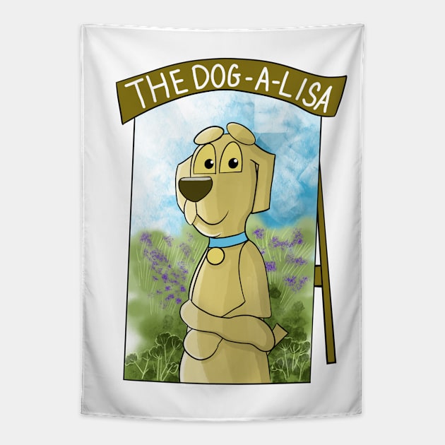 The Dog-A-Lisa Tapestry by Dori Durbin