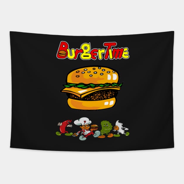 Burgertime Tapestry by Christastic