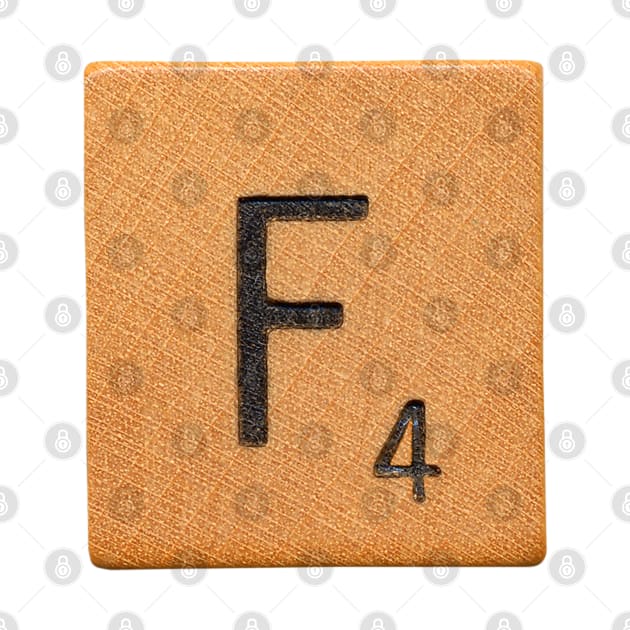 Scrabble Tile 'F' by RandomGoodness