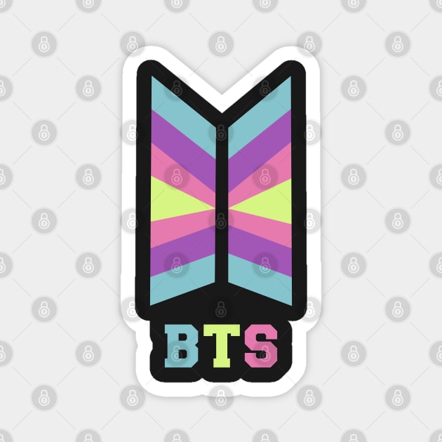 BTS logo design Magnet by luluartAneesha