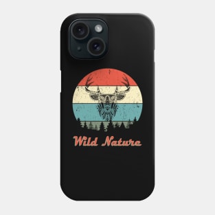 Wild Nature Deer Abstract Sunset Phone Case