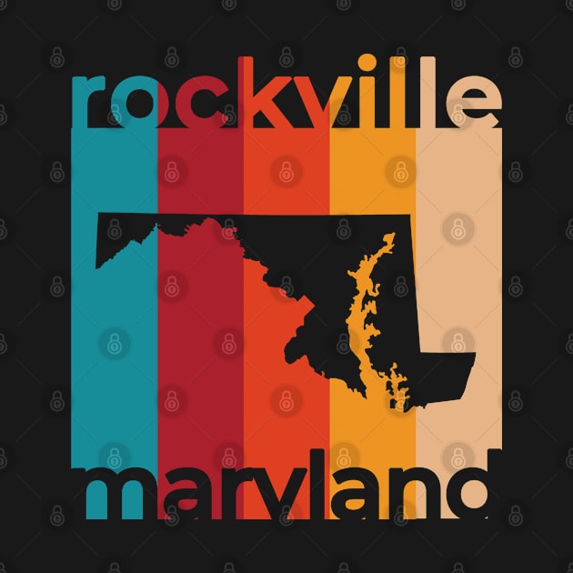 Rockville Maryland Retro by easytees