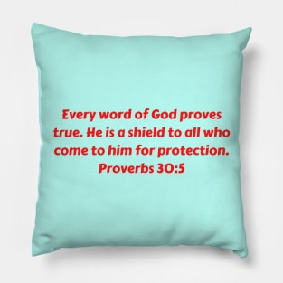 Bible Verse Proverbs 30:5 Pillow