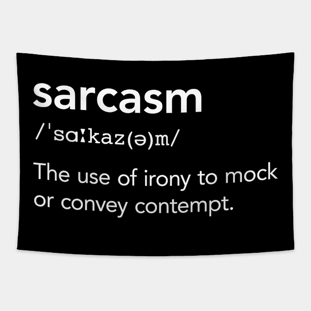 Sarcasm Definition Tapestry by vladocar