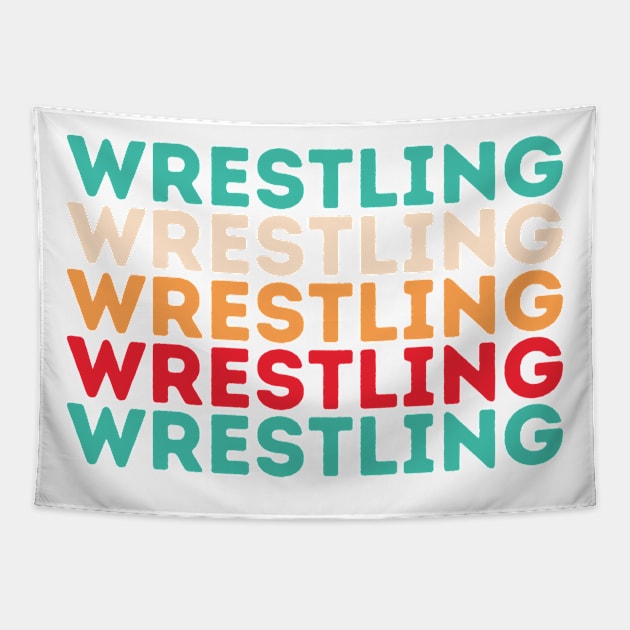 Wrestling Tapestry by HobbyAndArt