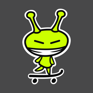 Alien skateboarder T-Shirt