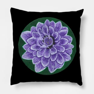 purple flower Pillow