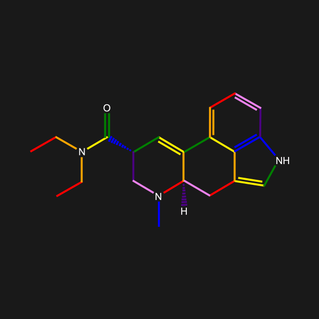 LSD Rainbow Molecule Chemistry by ChemECool