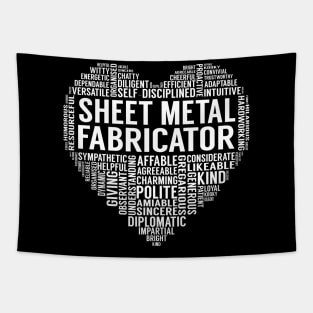 Sheet Metal Fabricator Heart Tapestry