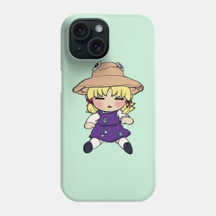 I draw the (-▵-) suwako moriya plush / touhou memes Phone Case