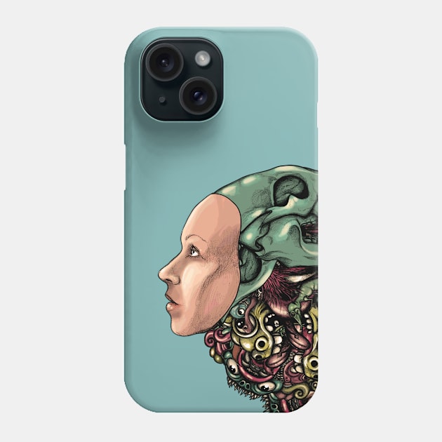 Hat of bones color Phone Case by fakeface