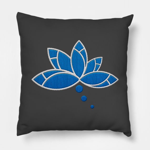 Abstract Flower Pillow by aaallsmiles