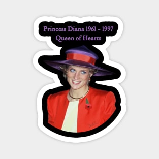 Princess Diana Queen of Hearts Portrait Hong Kong Magnet