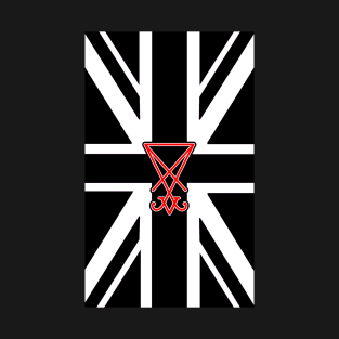 UK Flag Sigil Of Lucifer T-Shirt