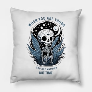 whimsical Skeleton Pillow