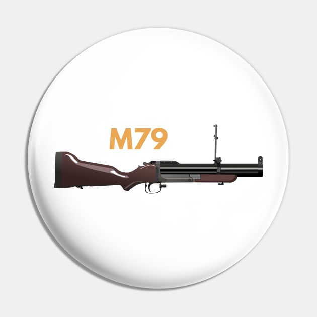 M79 American Grenade Launcher Pin by NorseTech