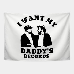 Retro pop art - I Want My Daddy's Records Tapestry