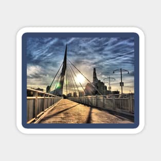 Esplanade Riel Bridge Winnipeg Magnet