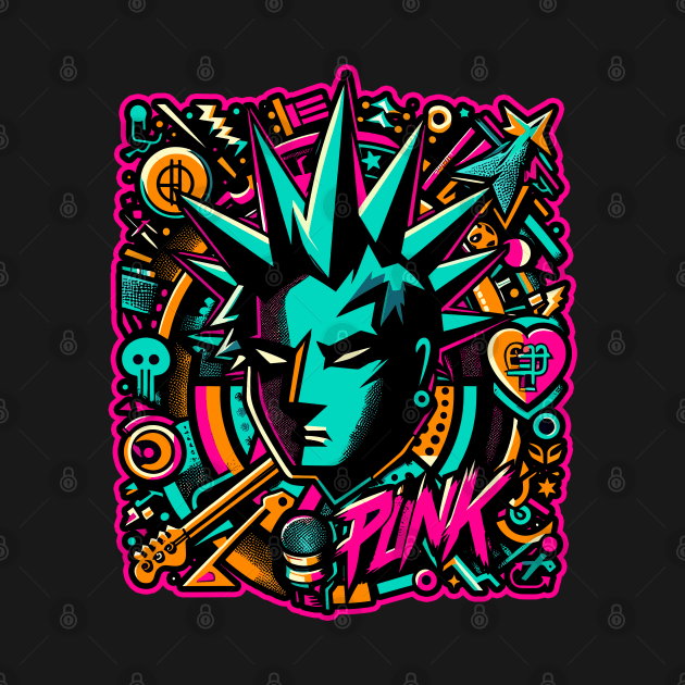 Anarchy in Art: Punk Rock Vector Design by diegotorres