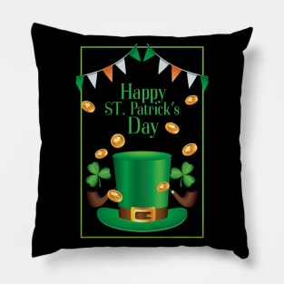 Happy St Patricks Day Pillow