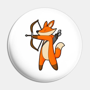 Fox as Archer with Arrow & Bow Pin