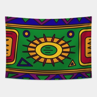 Ethnic background folk african pattern Tapestry