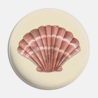 Painterly Seashell Pin