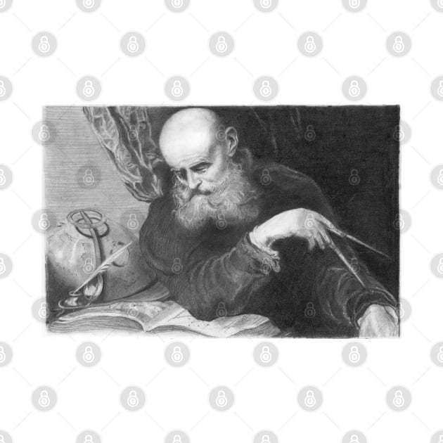 Galileo - Fine art pencil drawing by pencilartist