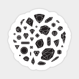 black crystal gems Magnet