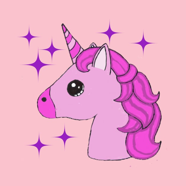 Cute pink Unicorn pony by Sunshoppe