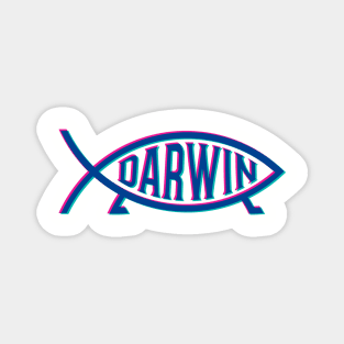 Darwin Fish Logo v3 Magnet