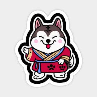 Kimono Husky Dog Lover Malamute Magnet