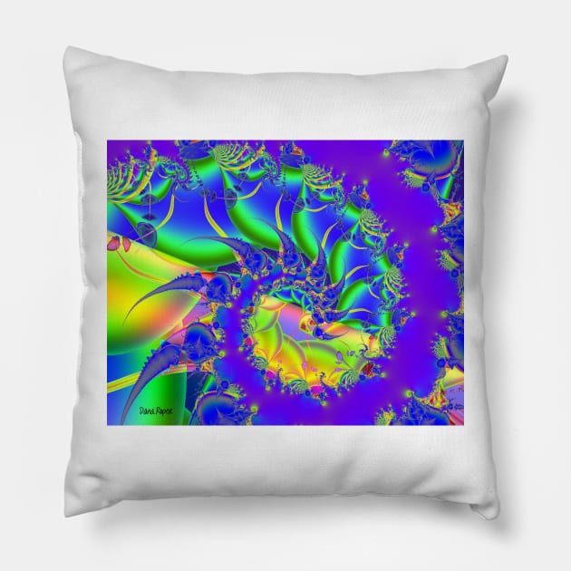 Seaweed Swirl Pillow by DANAROPER