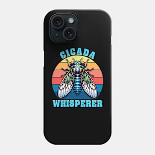 Colorful Cicada Whisperer - Vibrant Insect Lover Graphic Design Phone Case