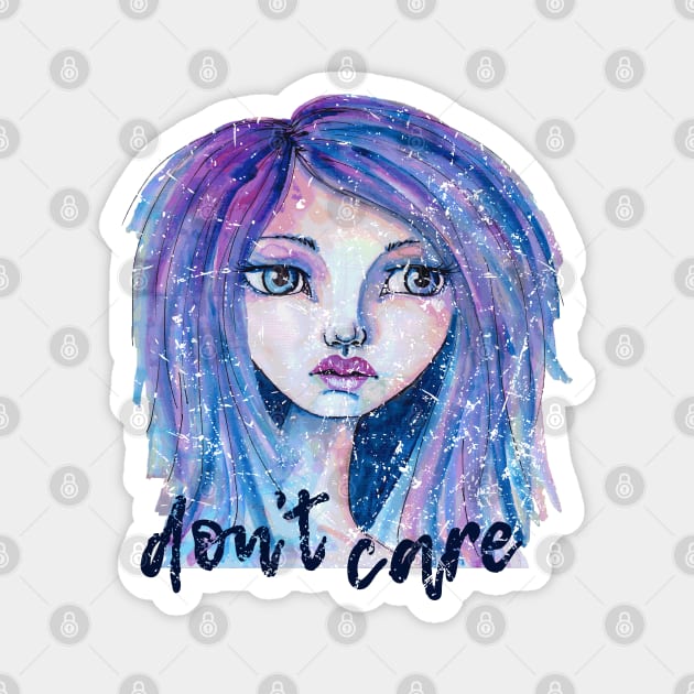 Don't Care Magnet by LittleMissTyne