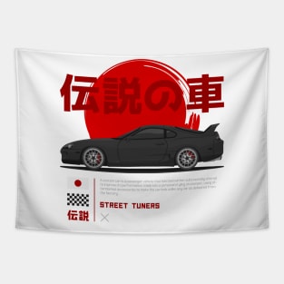 Street Tuner Black Supra mk4 Tapestry