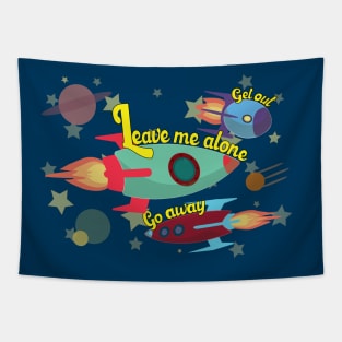 Passive aggressive Space Rockets Tapestry