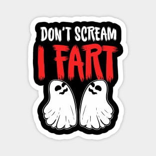 Ghost Fart Halloween Costume Magnet