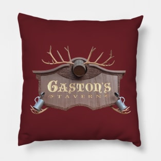 Gaston's Tavern Sign Pillow