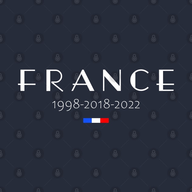 Vintage France 1998 2018 2022 French Flag by French Salsa