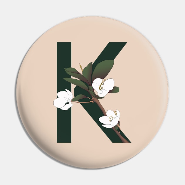 Monogram K Pin by eveline