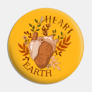 Heart - Earth Pin