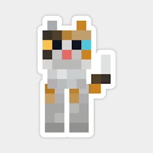 Minecraft Calico Cat Magnet